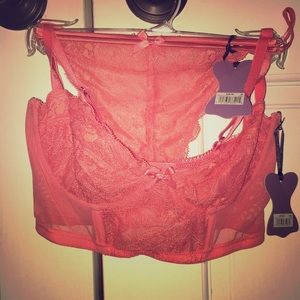TraLaLa Lacey Bra and Pantie Set BRAND NEW W/ TAGS